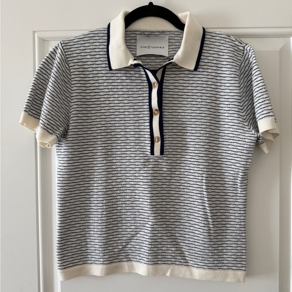 King & Tuckfield 100% Merino Polo | sz S